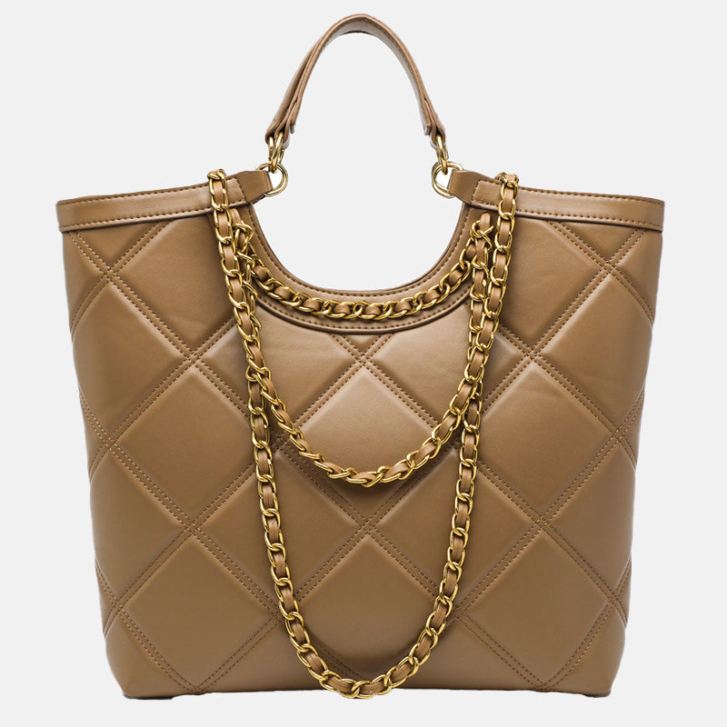 Women’s Large Capacity Genuine Leather Boston Tote Bag image 3