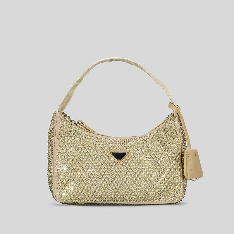 Women’s All Over Rhinestones Baguette Bags Evening Bags image 6