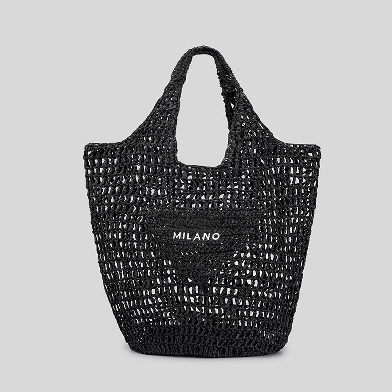 Women’s Straw Woven Hollow Out Beach Tote Bags image 7