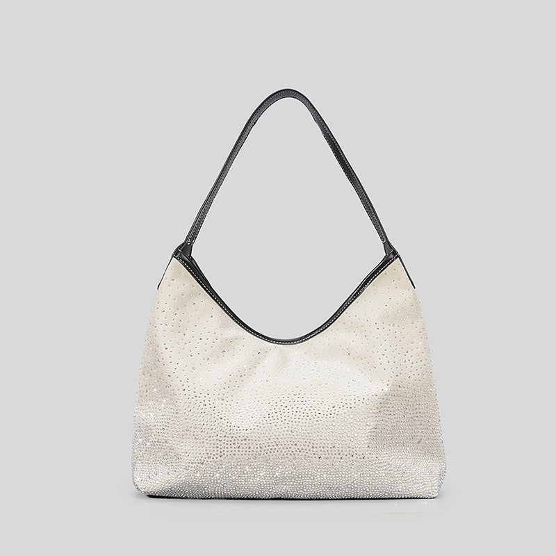 Women’s Rhinestone Canvas Hobo Bags image 7