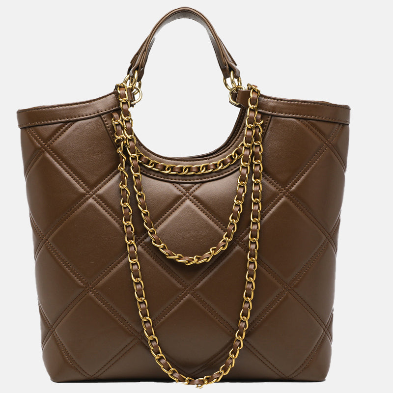 Women’s Large Capacity Genuine Leather Boston Tote Bag image 2