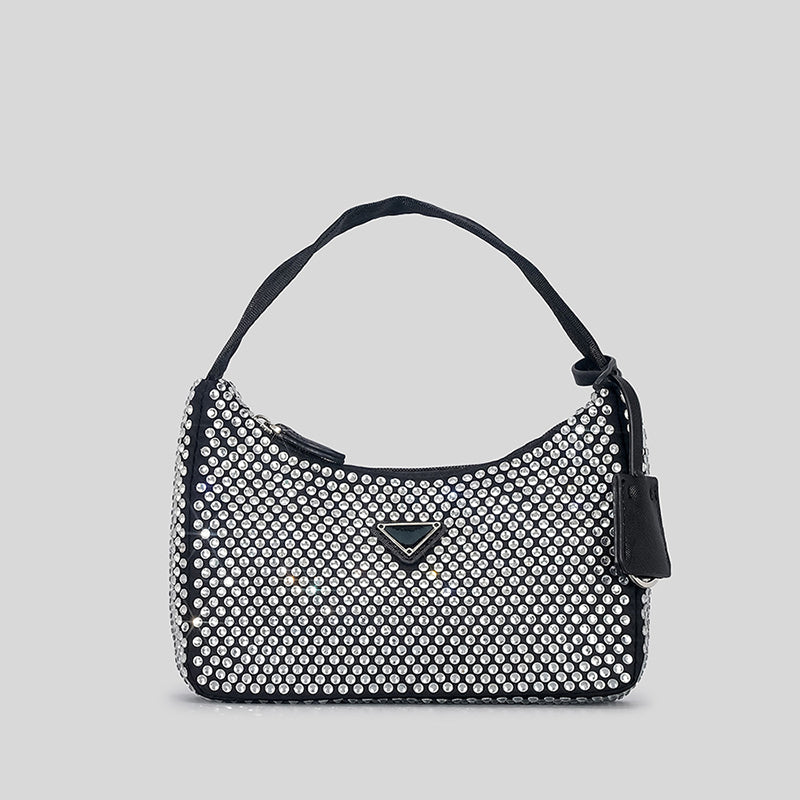 Women’s All Over Rhinestones Baguette Bags Evening Bags image