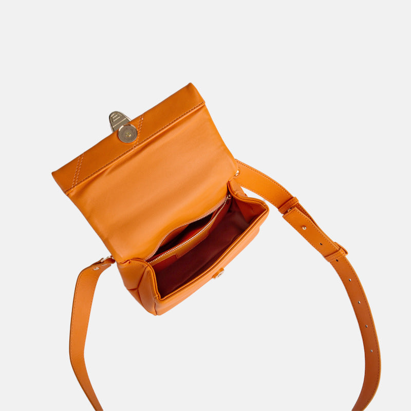 Women’s Flap Snake Quilted Shoulder Bags in Genuine Leather image 6