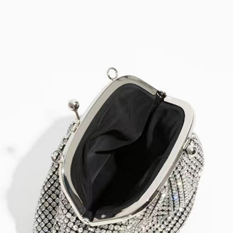 Women’s All Over Rhinestones Evening Clutch Bags with Straps image 2
