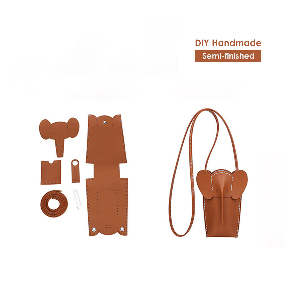 DIY Leather Bag Kit | Designer Inspired Leather Bag Elephant Purse - Wirkin™