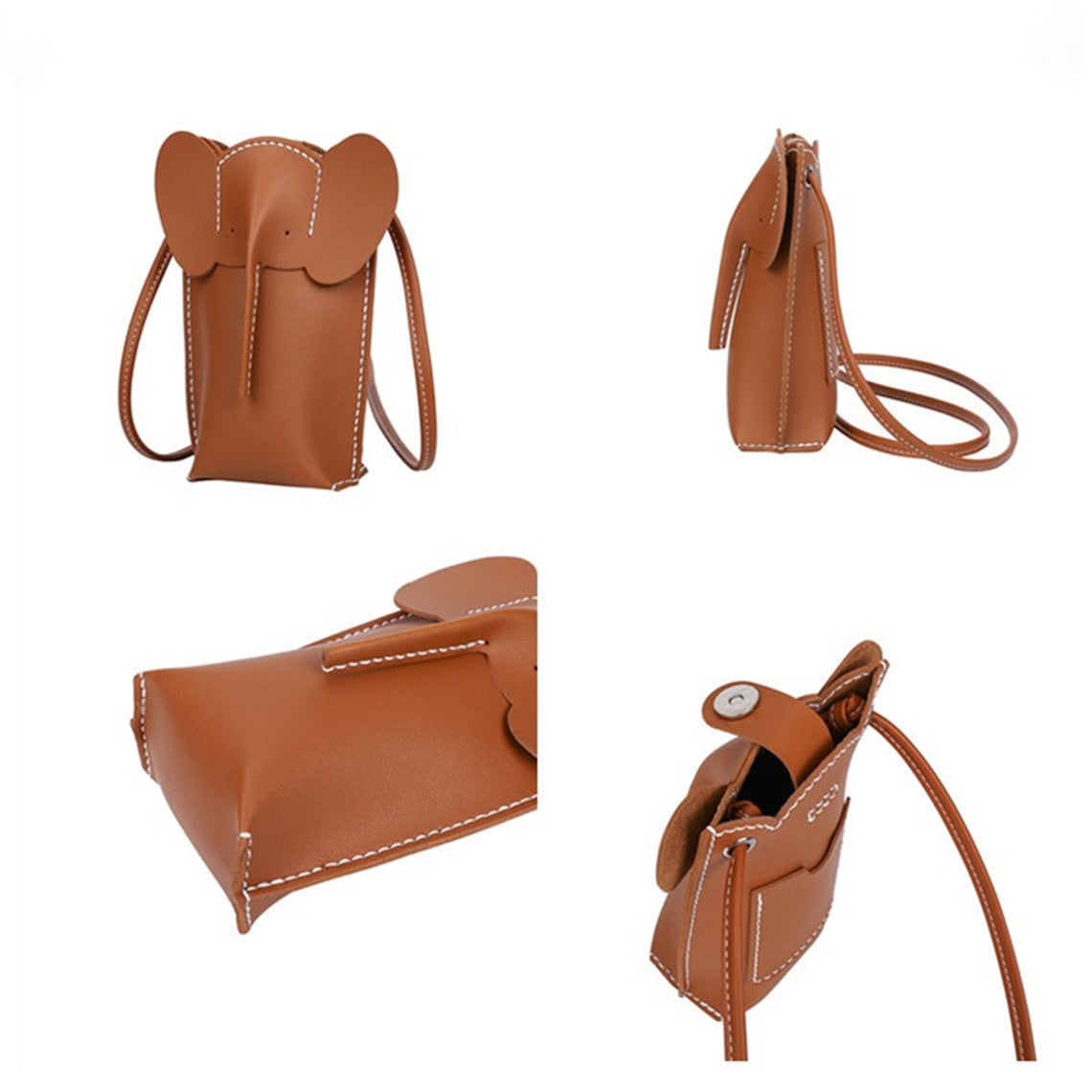 DIY Bag Making Kit | Brown Leather Elephant Purse Kit - Wirkin™