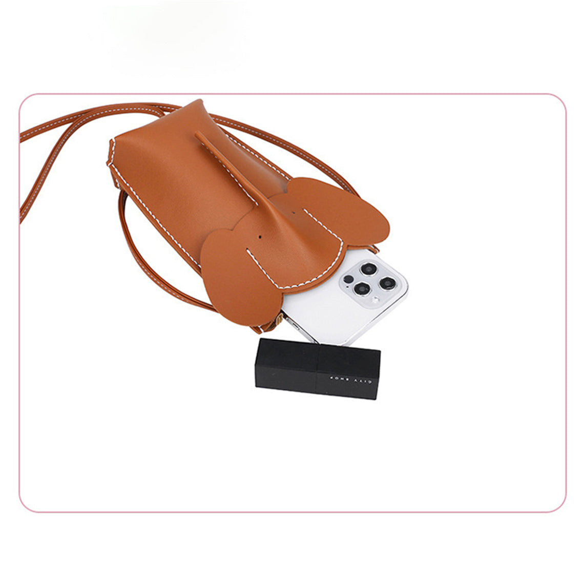 DIY Bag Making Kit | Brown Leather Elephant Phone Bag Purse Kit - Wirkin™
