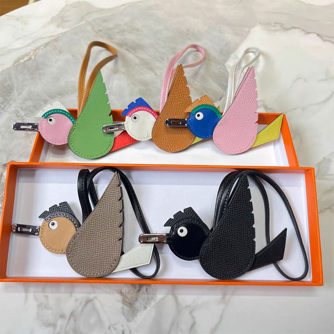 Wirkin® Full Grain Leather Birdy Bag Charm DIY Kits