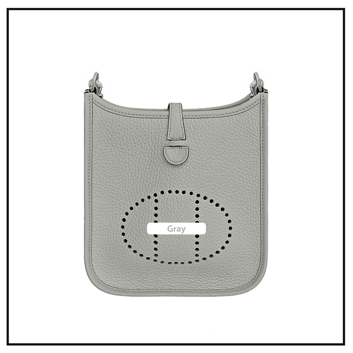 Grey Evelyne Bag | DIY Hermes Bag Leather Kit - Mini Size | Wirkin®