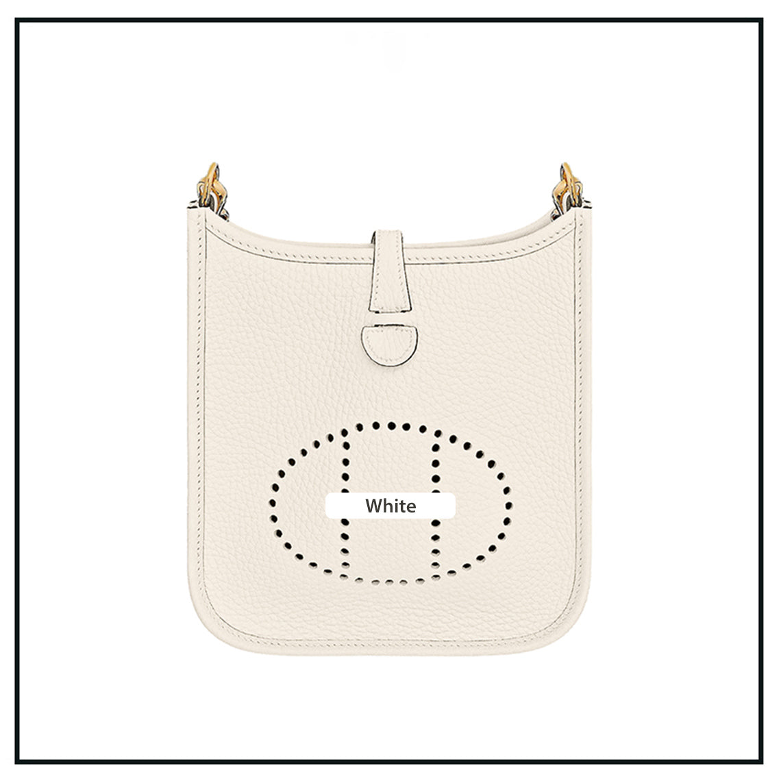 White Evelyne Bag | DIY Hermes Bag Leather Kit - Mini Size | Wirkin®