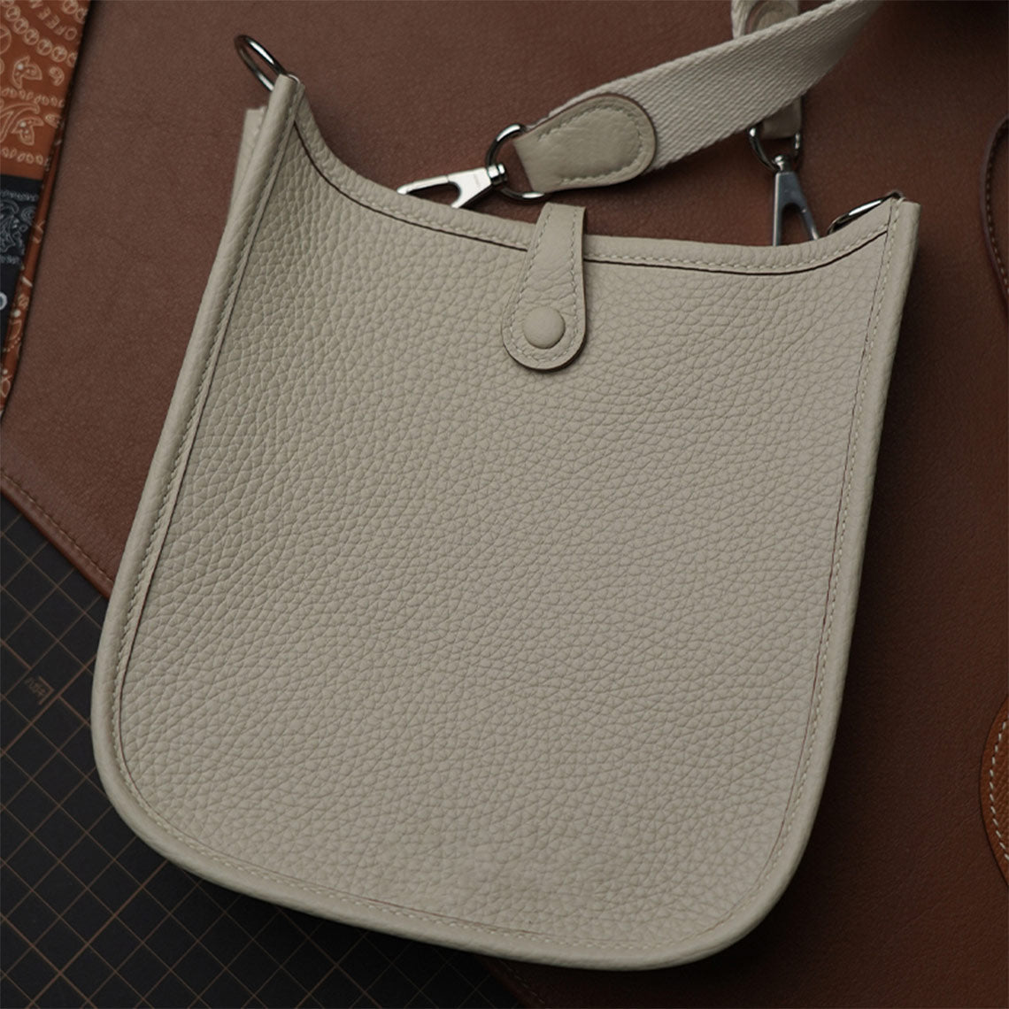  Mini Hermes Evelyne Bag Dupe | Handmade by Leather Bag Making Kits - Wirkin®