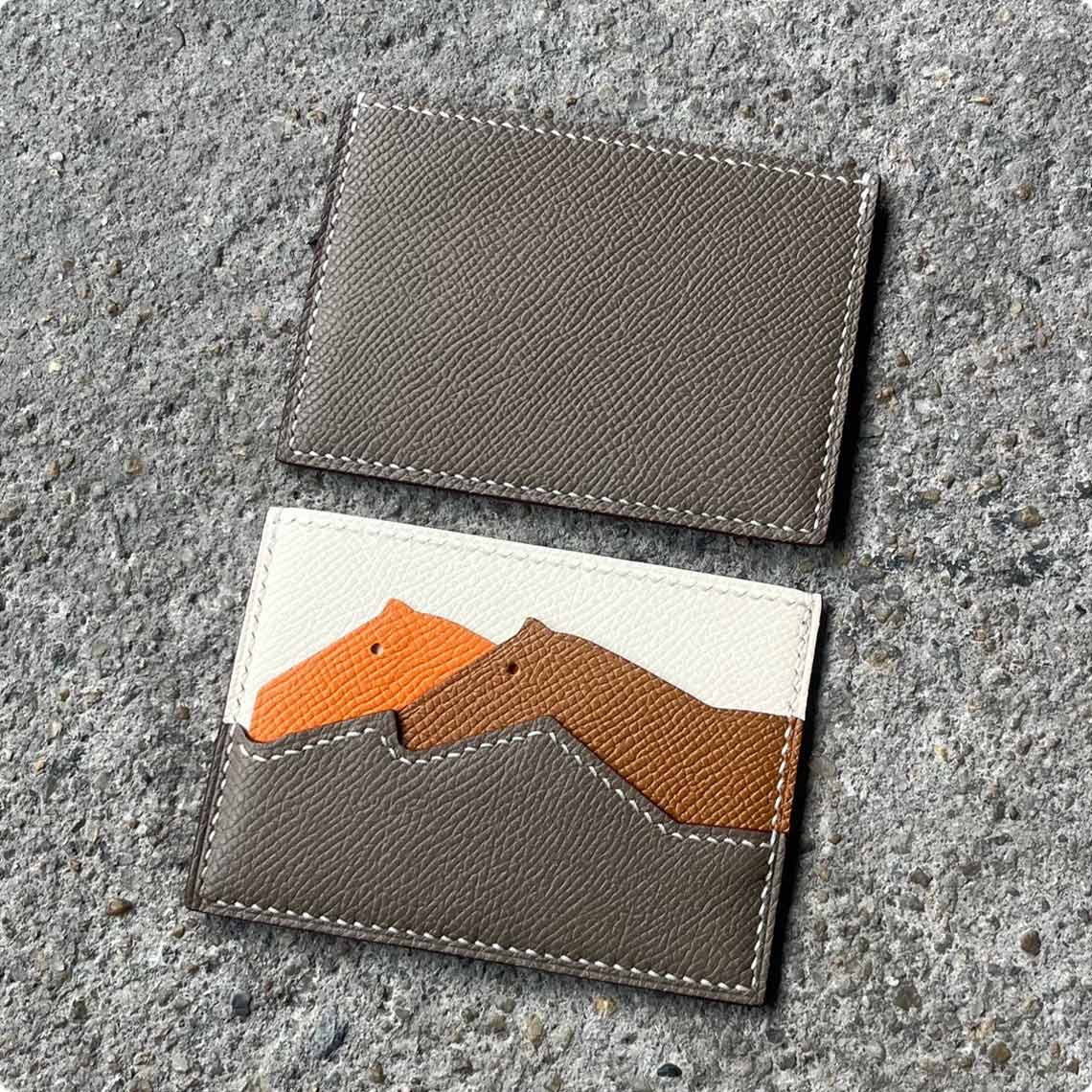 Epsom Calfskin Leather Card Holder | Handmade Leather Crafts - Wirkin®