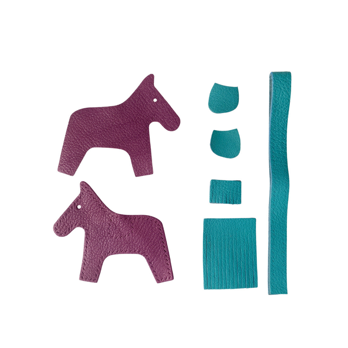 Wirkin® Sheep Leather Horse Bag Charm DIY Kit