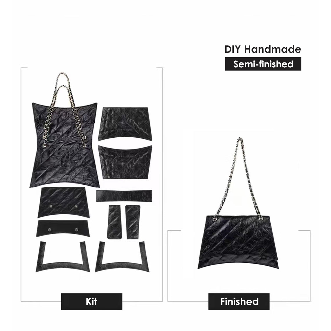 DIY Bag Kit Leather | Inspired Crush Hourglass Bag - Wirkin®