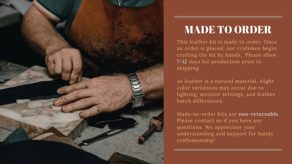 Wirkin® Full Grain Leather Bearn Coin Wallet DIY Kits