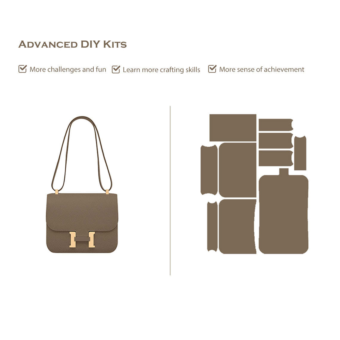 Wirkin® Full Grain Leather Inspired Kanstance 24 - Advanced DIY Kits