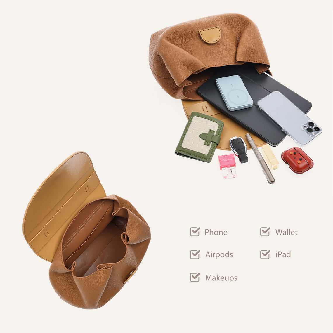 Wirkin® Top Grain Leather Inspired Smile Bag DIY Kits