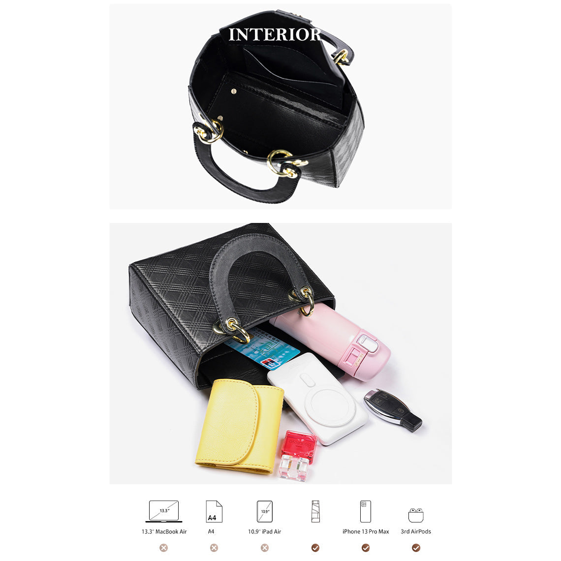 Inspired Lady Handbag DIY Leather Kit Interior - Wirkin™