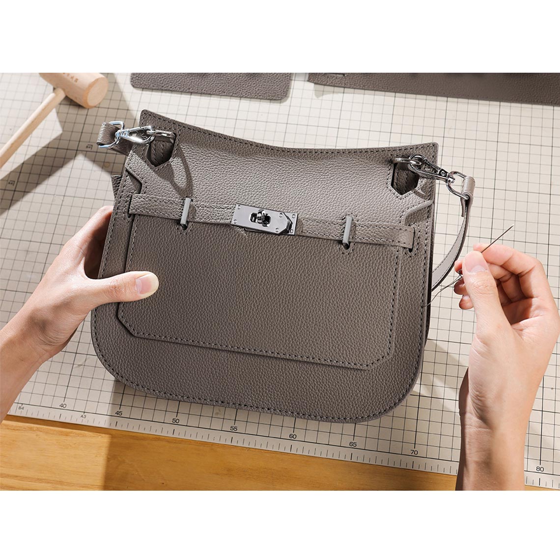 Wirkin® Top Grain Leather Jypsiere Crossbody Bag DIY Kit