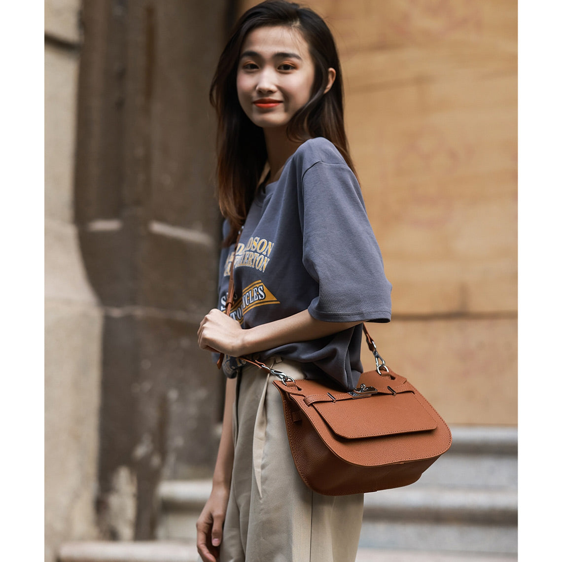 Brown Leather Crossbody Bag for Women | Brown Jypsiere Bag Handmade - Wirkin™