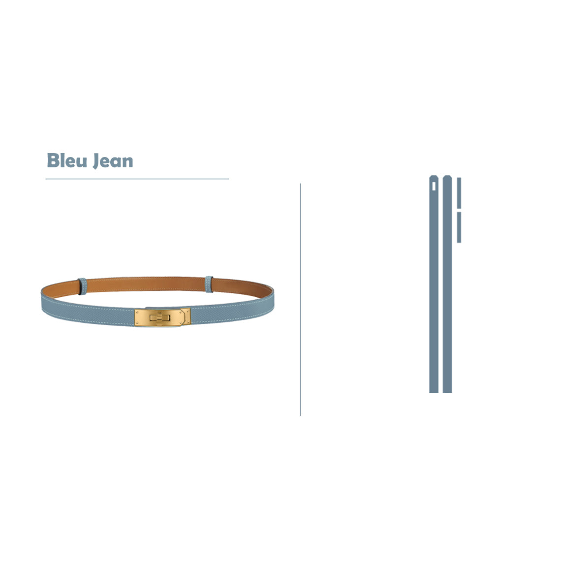 Wirkin® Epsom Leather Inspired Kelly Slim Belt DIY Kits