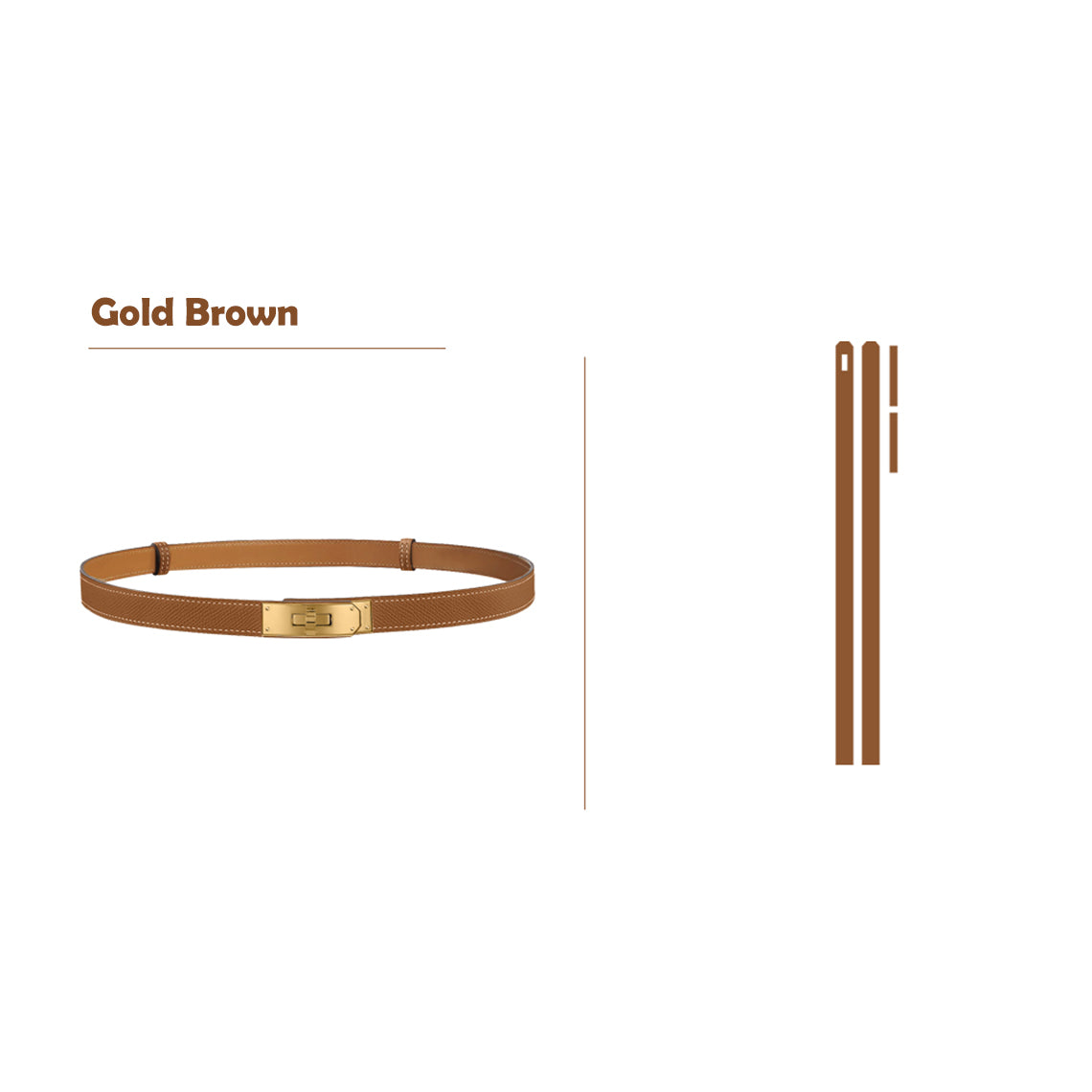 Brown Kelly Belt DIY Kit | Easy Leather Project for Beginners - Wirkin®