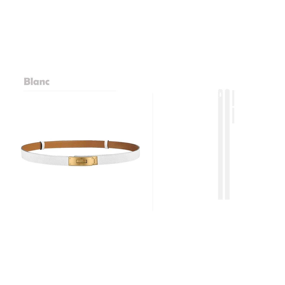 Hermes Kelly Belt White | DIY Handmade Replica - Wirkin®