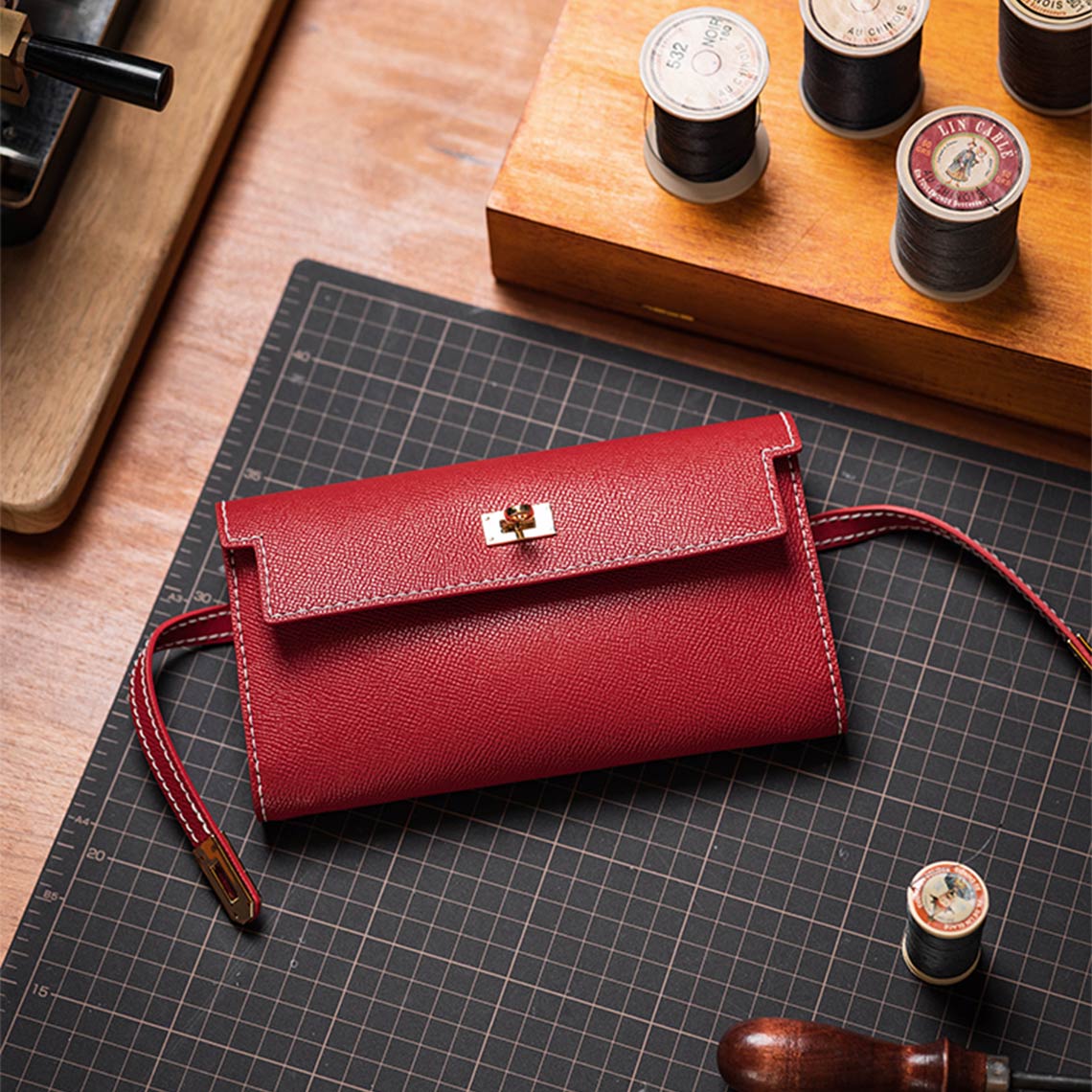 Wirkin™ Leather Kelly Long Wallet Purse | Women Designer Leather Purse