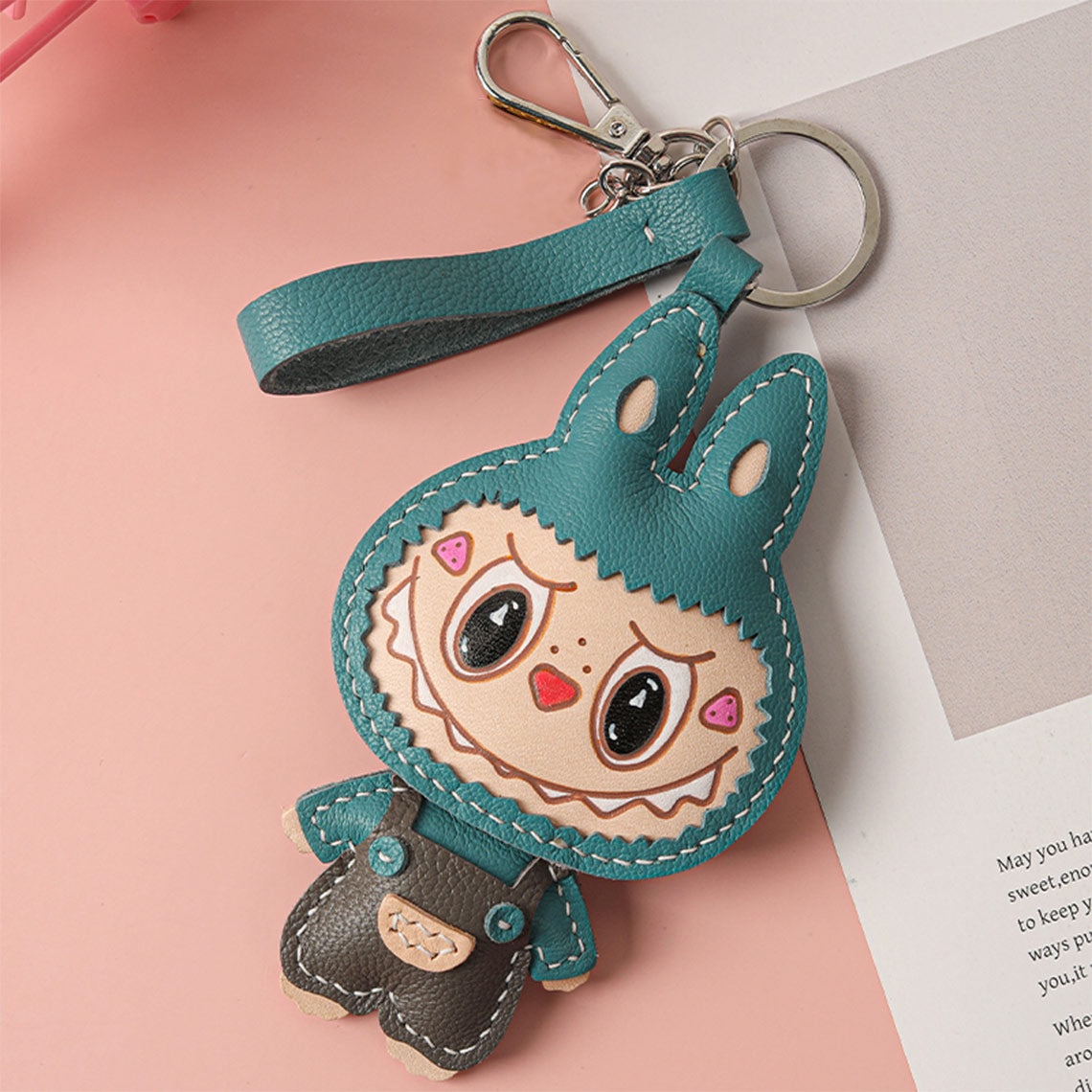 Wirkin® Leather Monster Doll Keychain DIY Kits