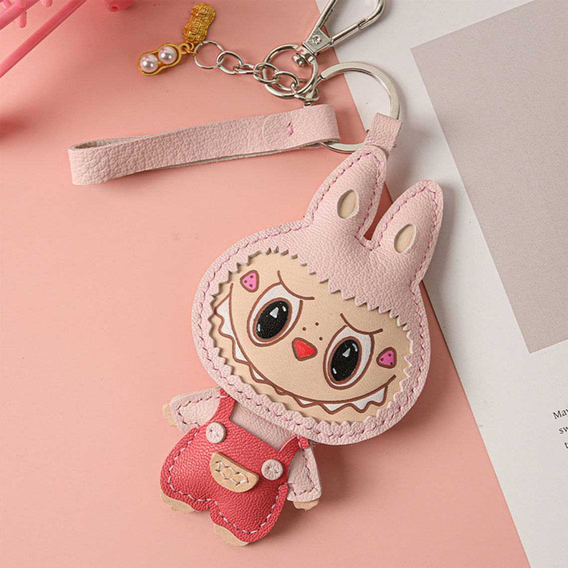 Pink Labubu Doll Keychain DIY Kit | Beginner DIY Projects - Wirkin®