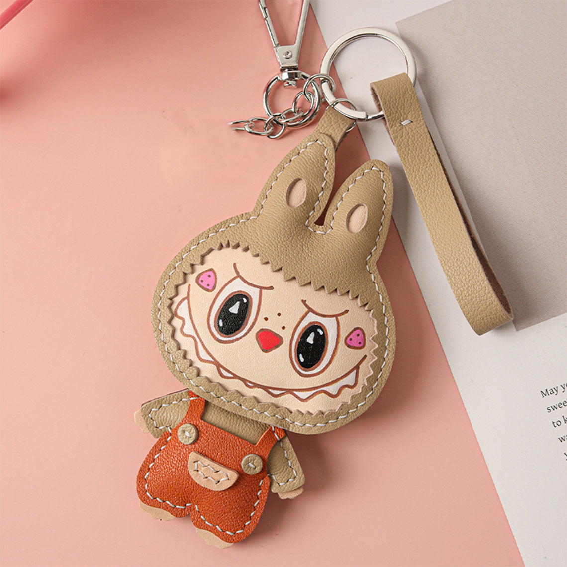 Wirkin® Leather Monster Doll Keychain DIY Kits