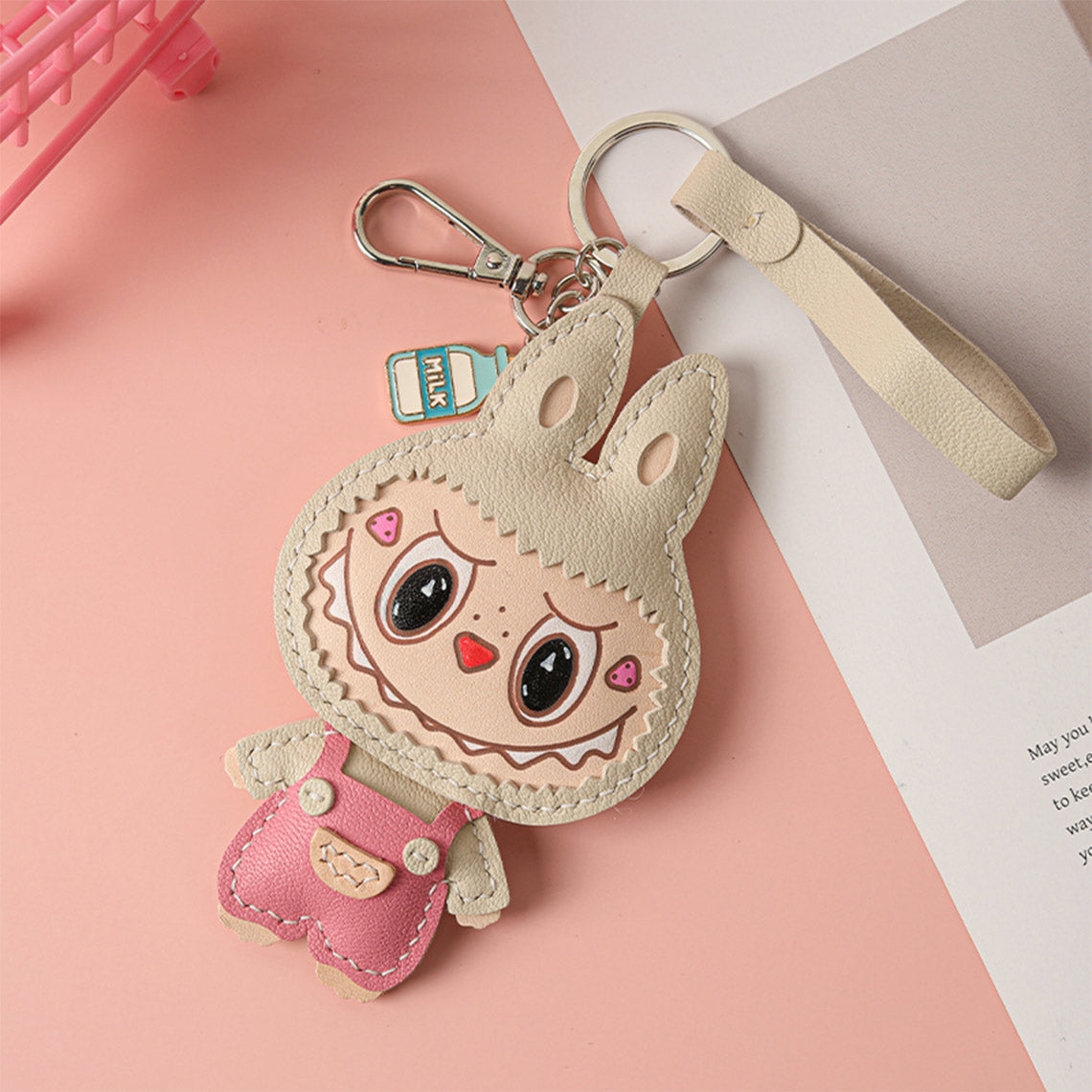 Wirkin® Leather Monster Doll Keychain DIY Kits