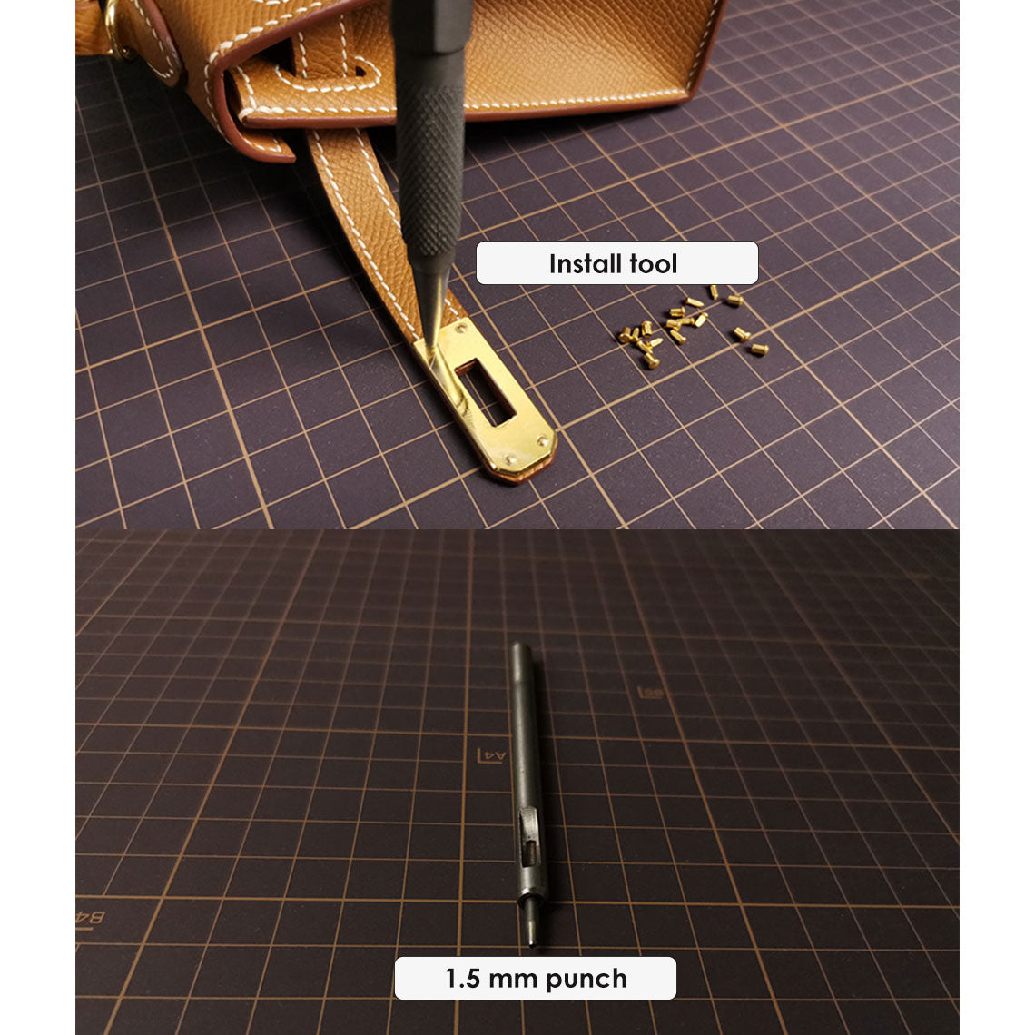 Wirkin® Epsom Leather Inspired Kelly Slim Belt DIY Kits