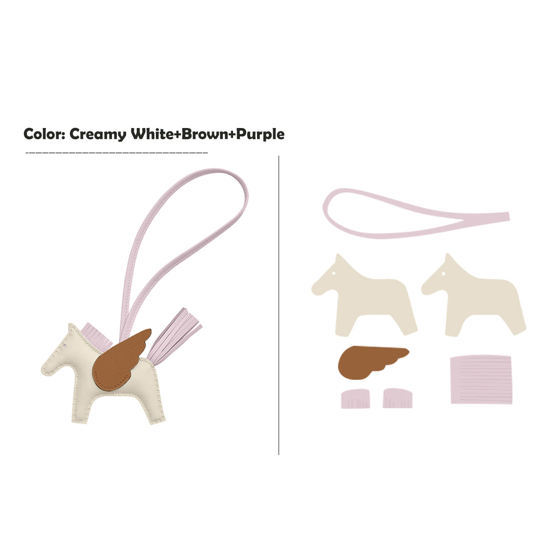 Wirkin® Sheep Leather Flying Horse Charm DIY Kits