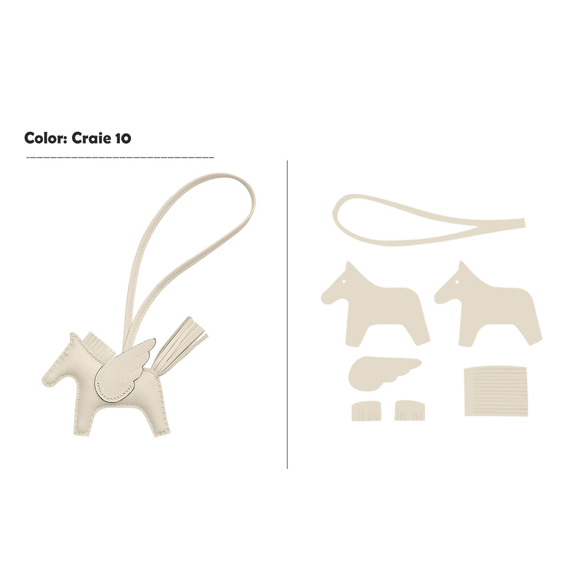 Wirkin® Sheep Leather Flying Horse Charm DIY Kits