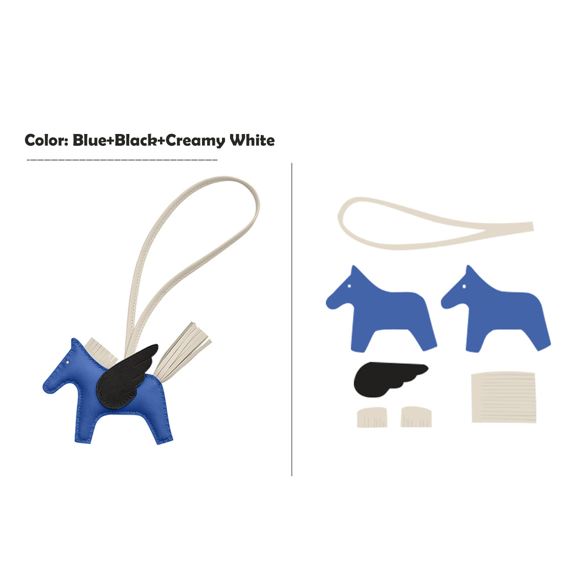 Wirkin® Sheep Leather Flying Horse Charm DIY Kits