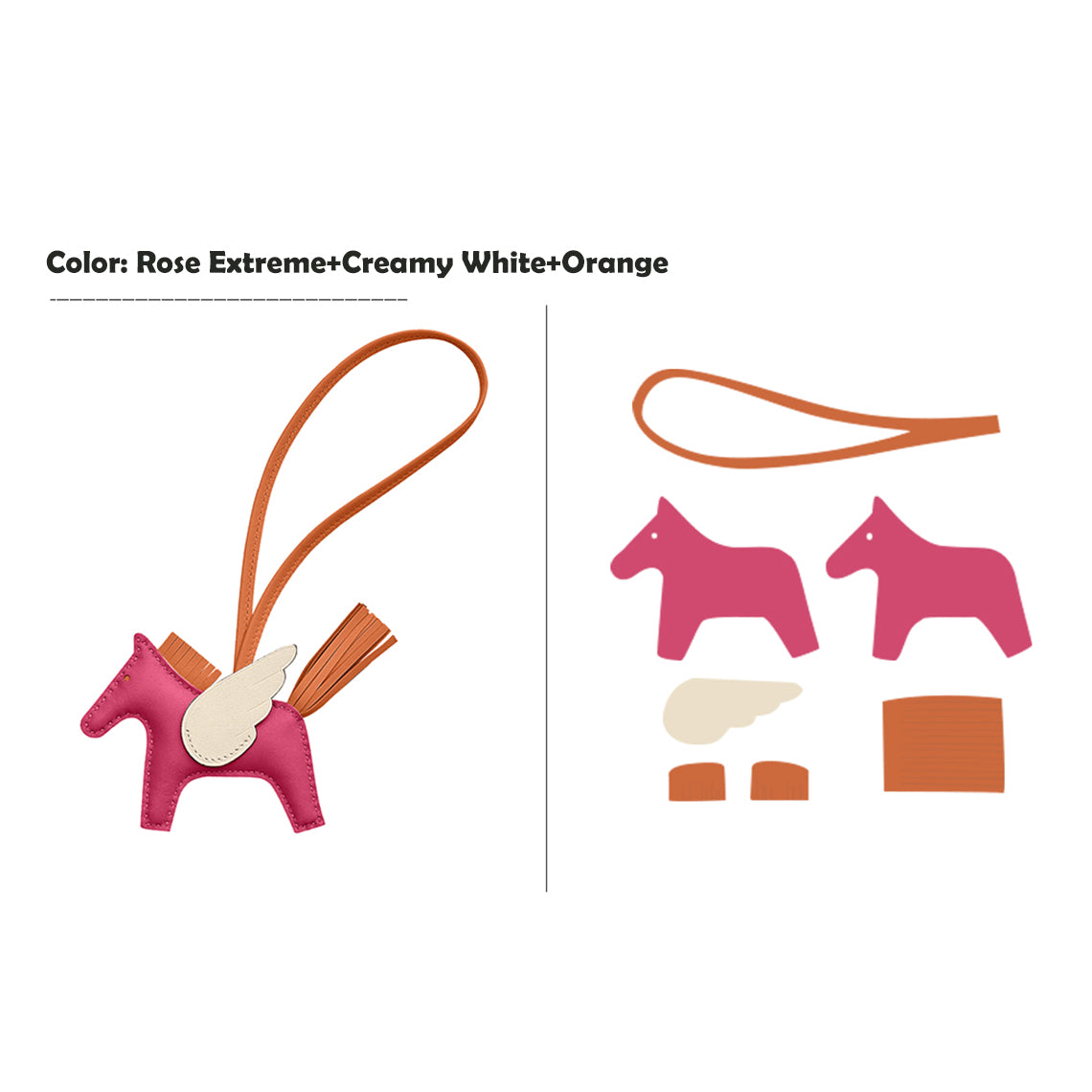 Wirkin® Sheep Leather Flying Horse Charm DIY Kits