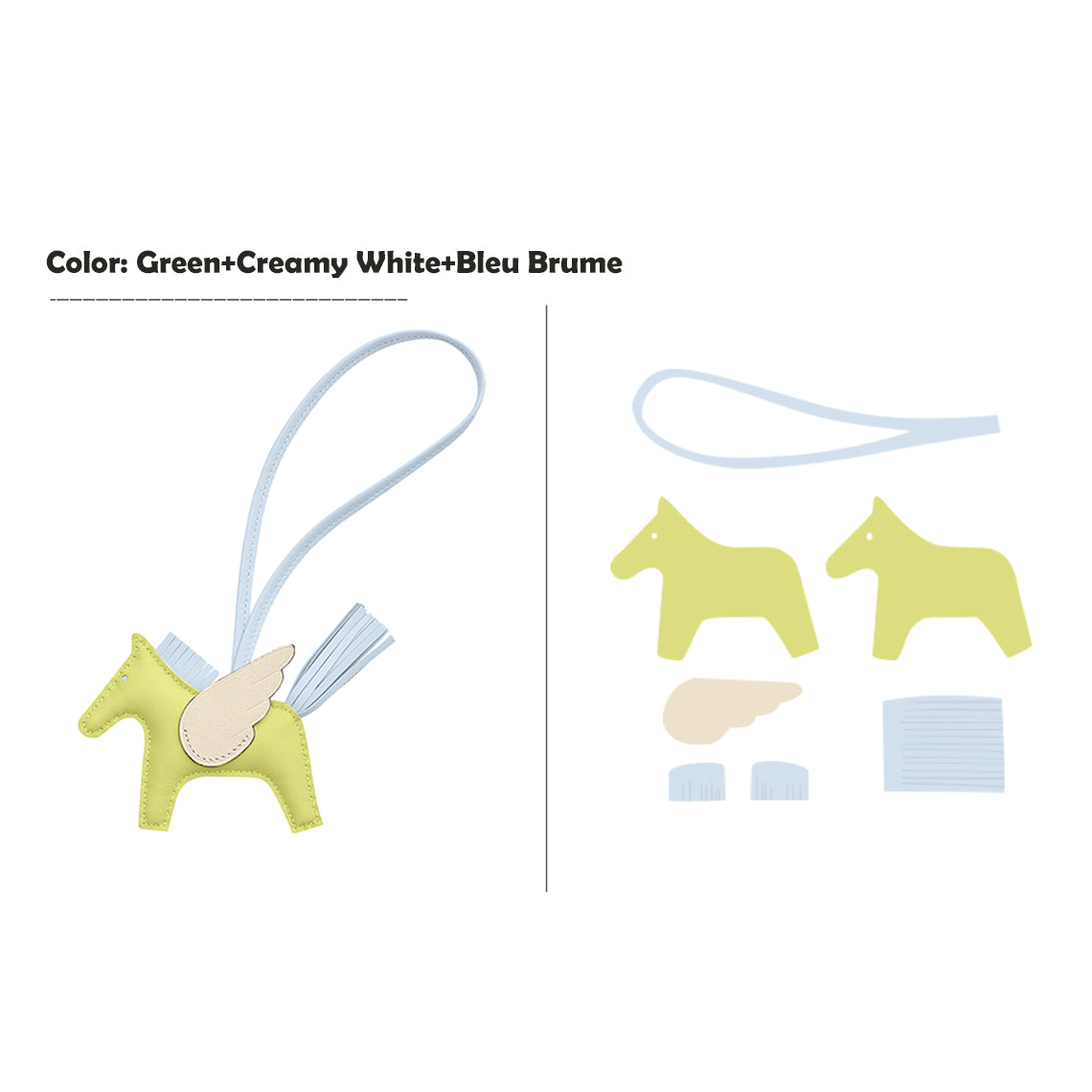 Wirkin® Sheep Leather Flying Horse Charm DIY Kits