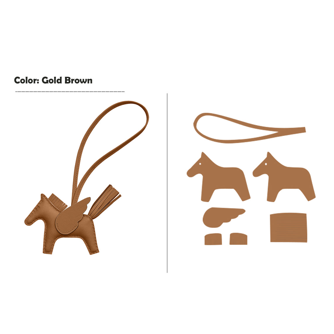 Wirkin® Sheep Leather Flying Horse Charm DIY Kits