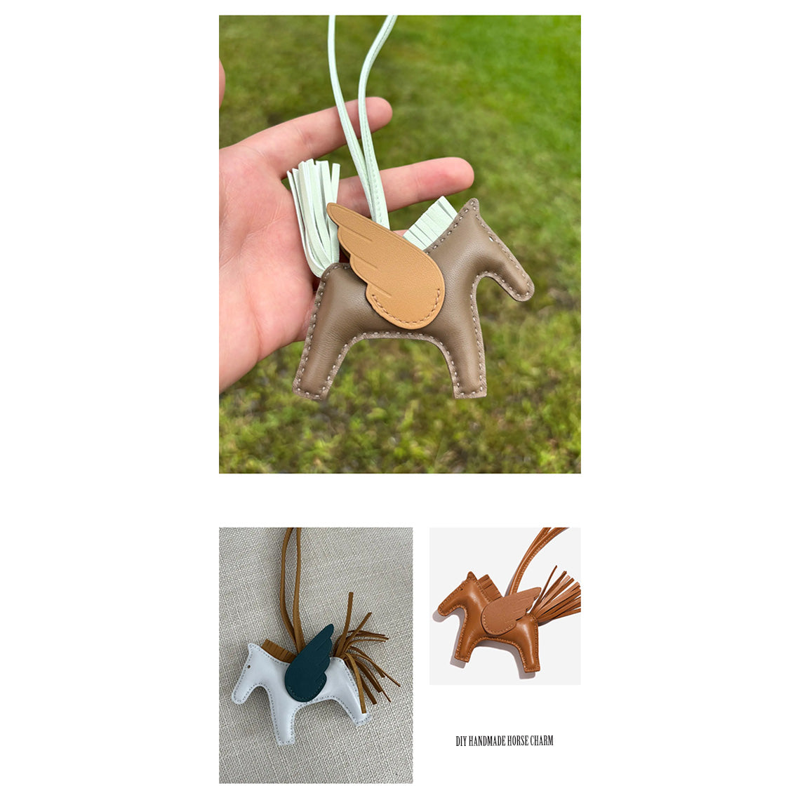 Wirkin® Sheep Leather Flying Horse Charm DIY Kits
