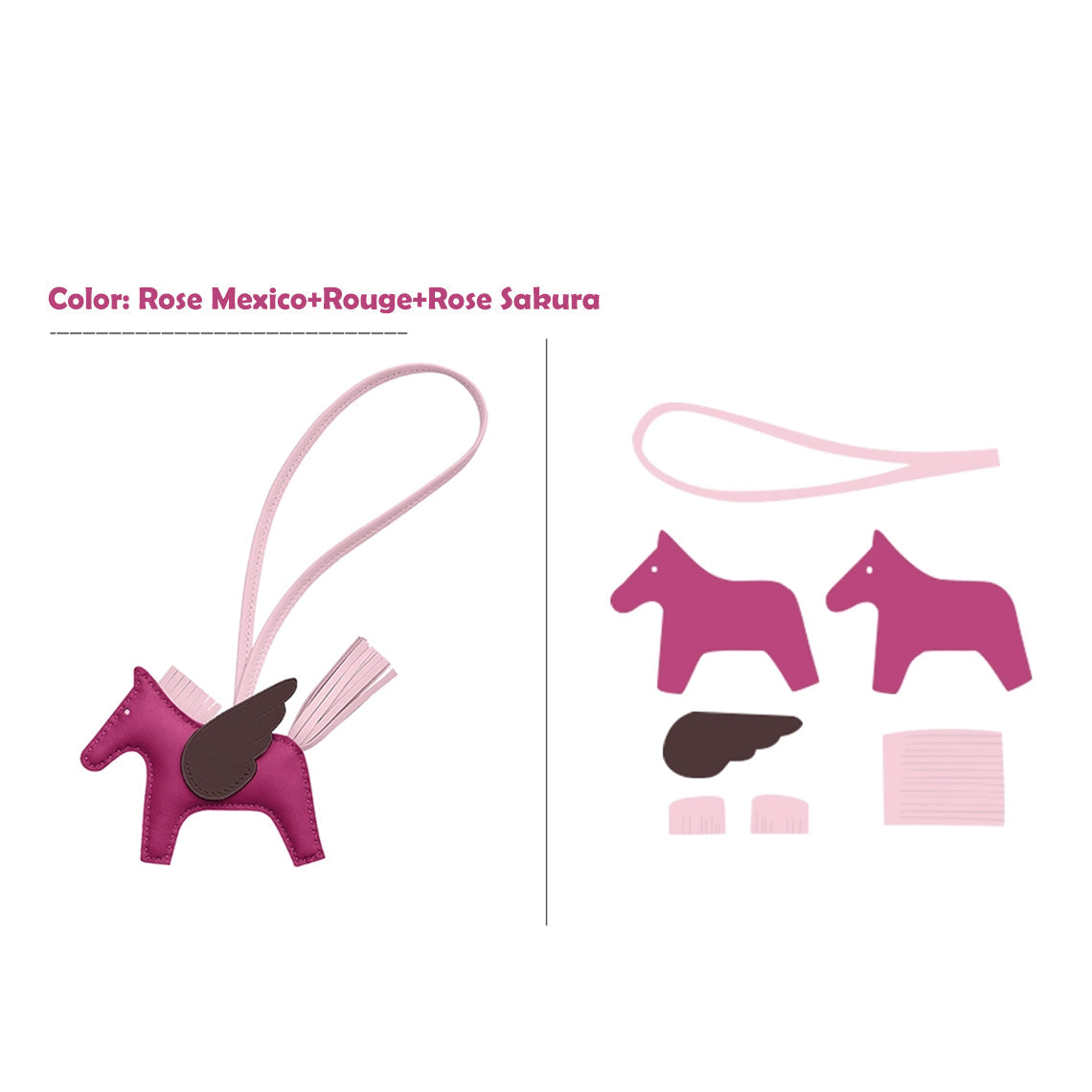 Wirkin® Sheep Leather Flying Horse Charm DIY Kits