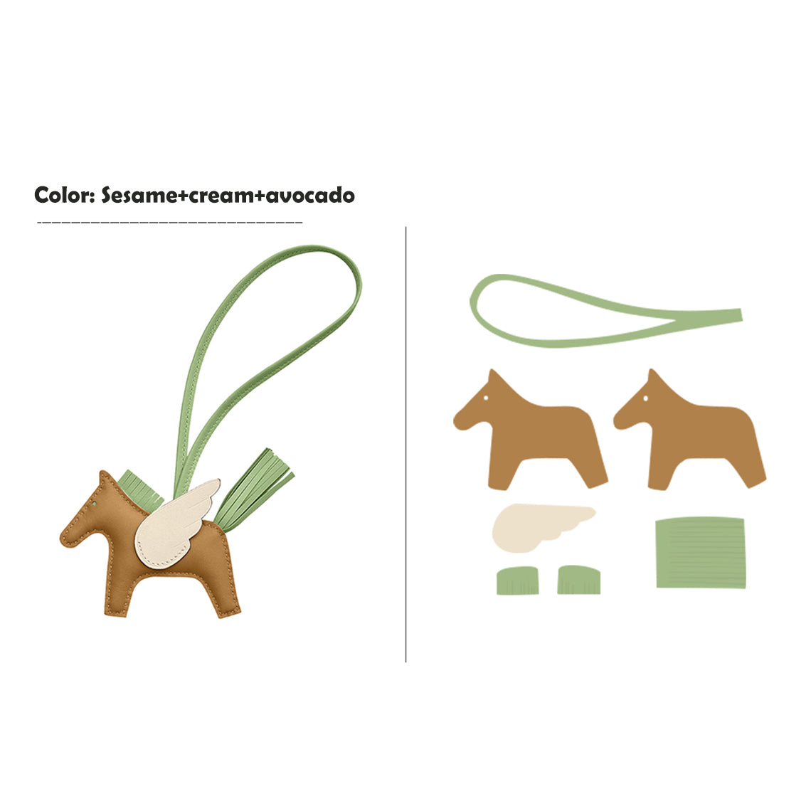 Homemade DIY Project | Horse Charm Leather Making Kit - Wirkin