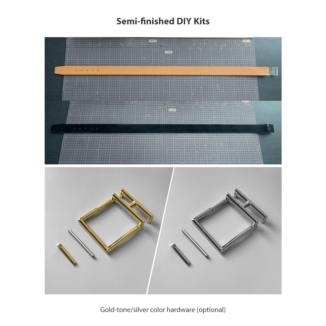 Semi-finished Leather Belt DIY Kit | Customized Leather Belt for Men - Wirkin®