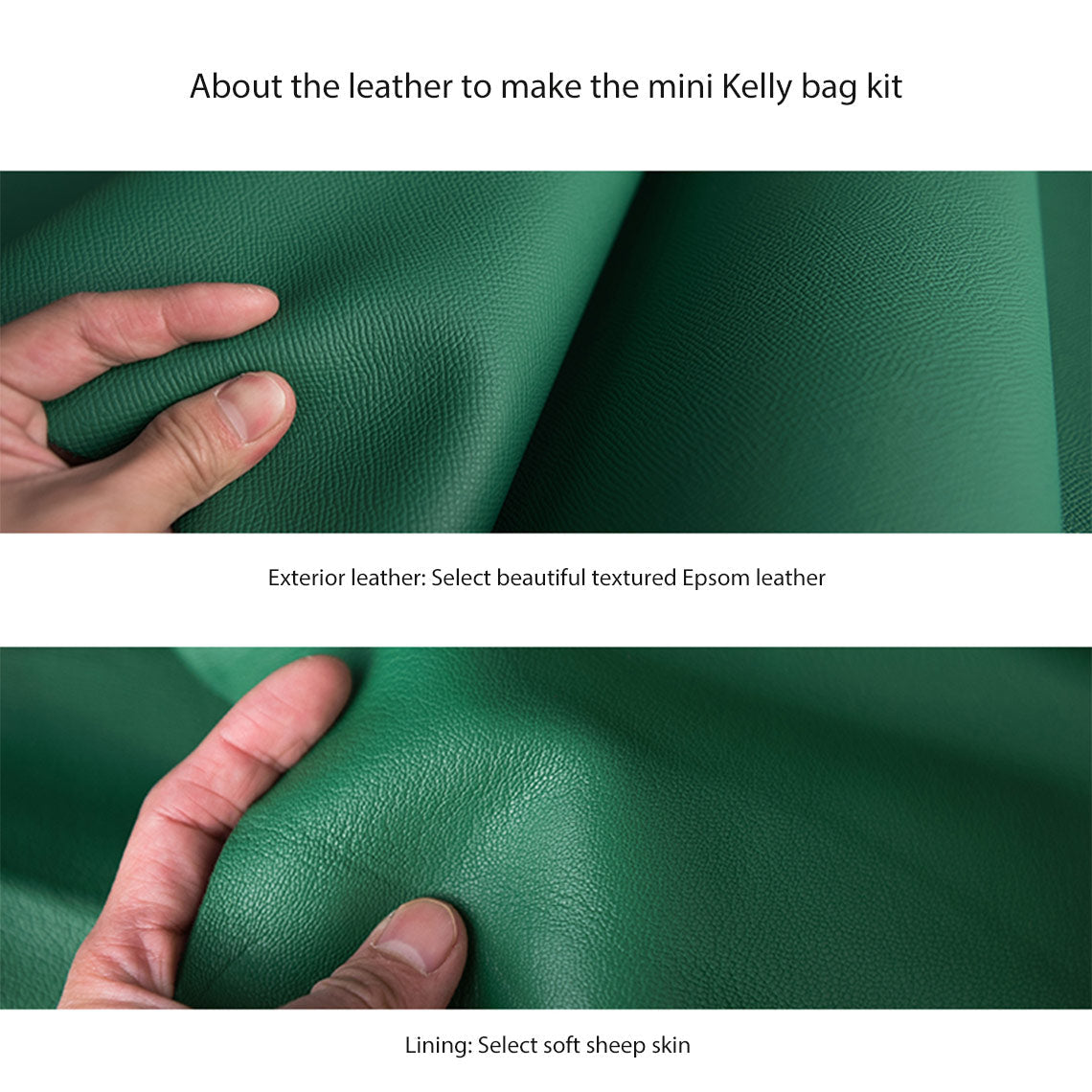 Wirkin® Top Grain Leather Inspired Sellier Kylie Bag DIY Kit | Price Drop at Checkout