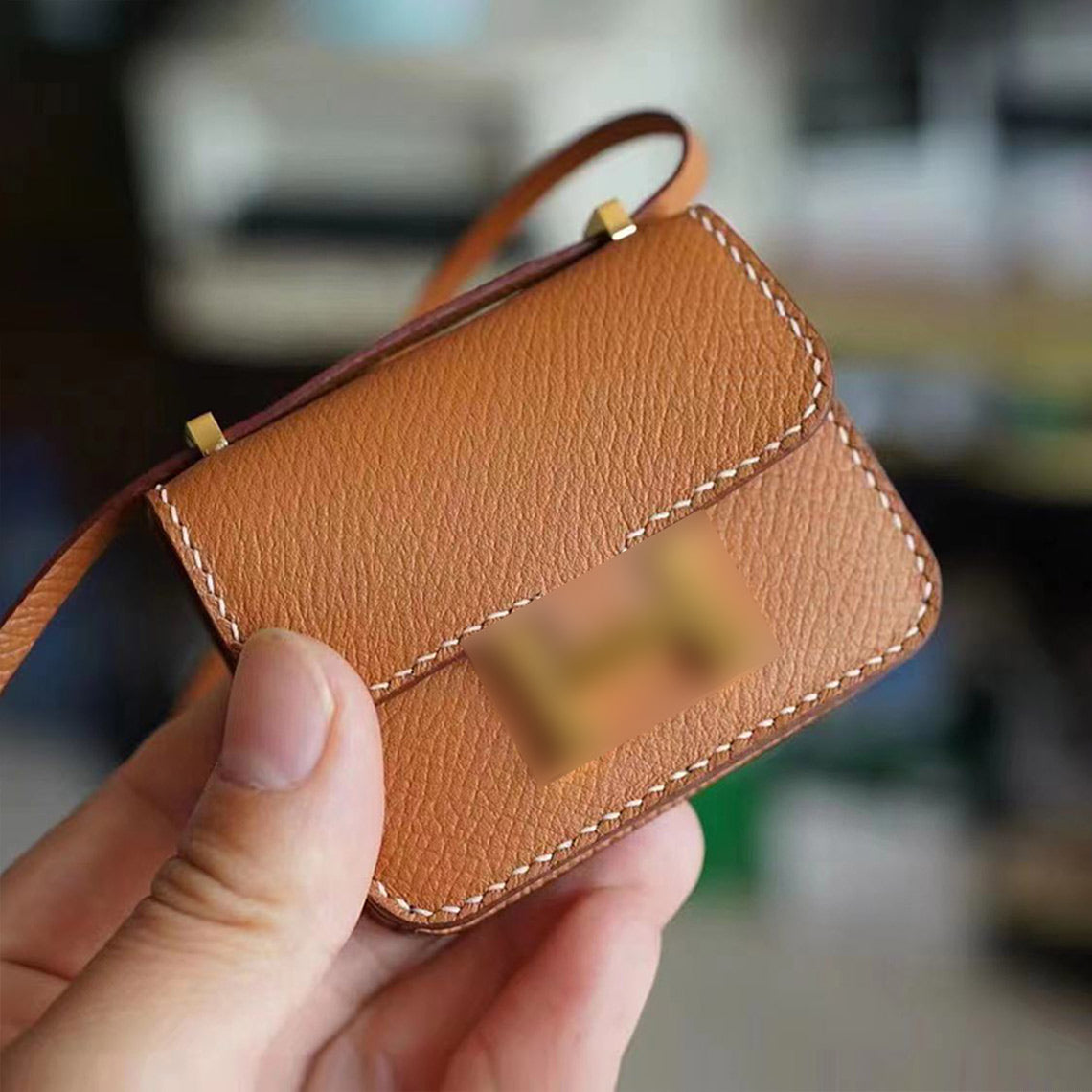 Mini Constance Bag Charm | Leather Bag Charm AirPods Holder - Wirkin®