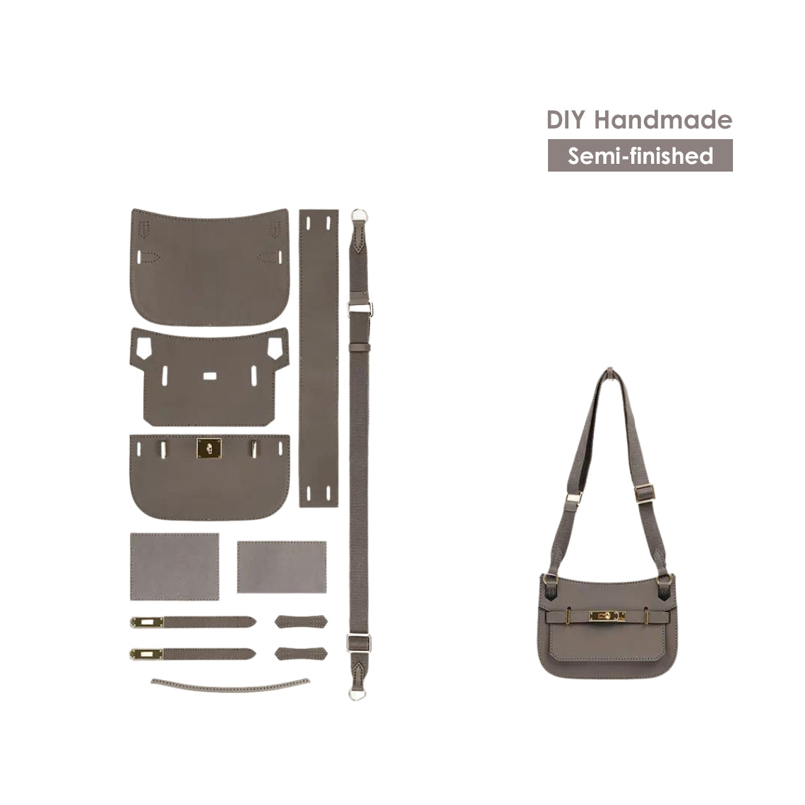 DIY Mini Jypsiere Bag Kit | Leather Bag Sewing Projects - Wirkin®