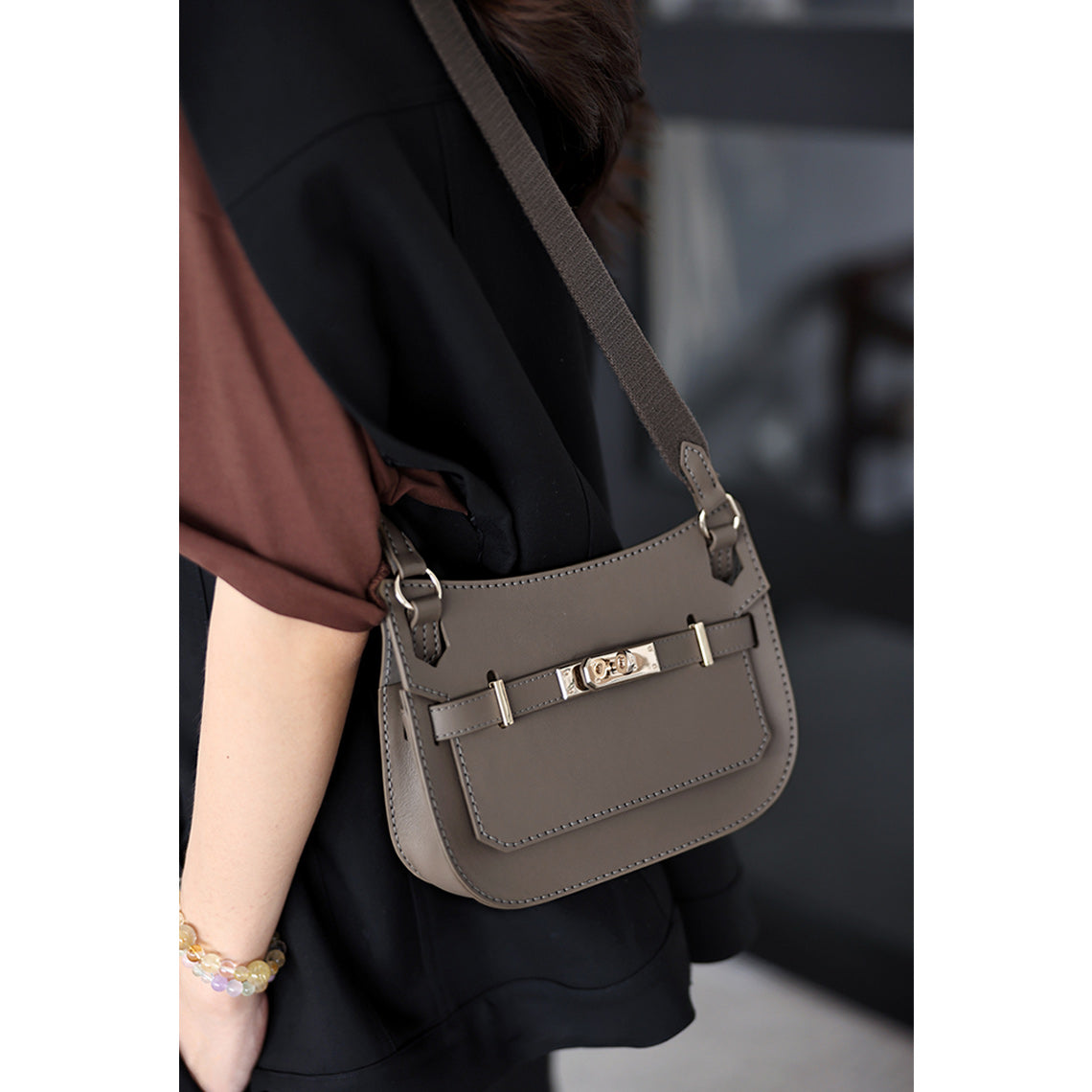 DIY Bag Mini Jypsiere Shoulder Bag Taupe for Women - Wirkin®