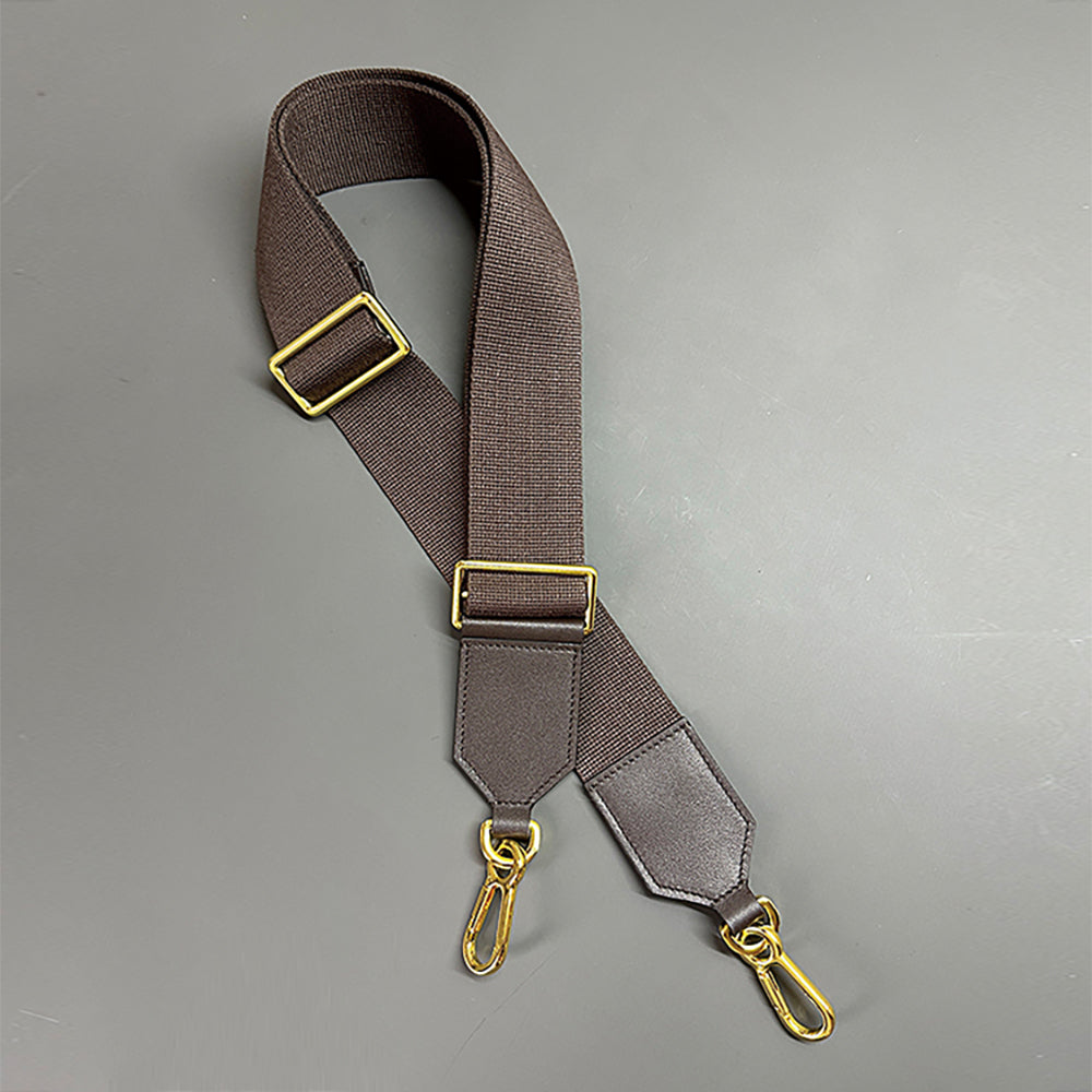 Custom Adjustable Wide Canvas Shoulder Strap , Genuine Leather Crossbody Strap, Replacement Bag Strap