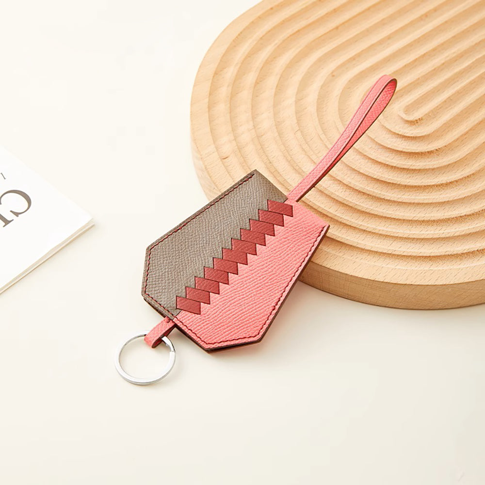 Stylish Leather Keychain U-Disk Storage Pouch – Creative Bag Pendant & Accessory