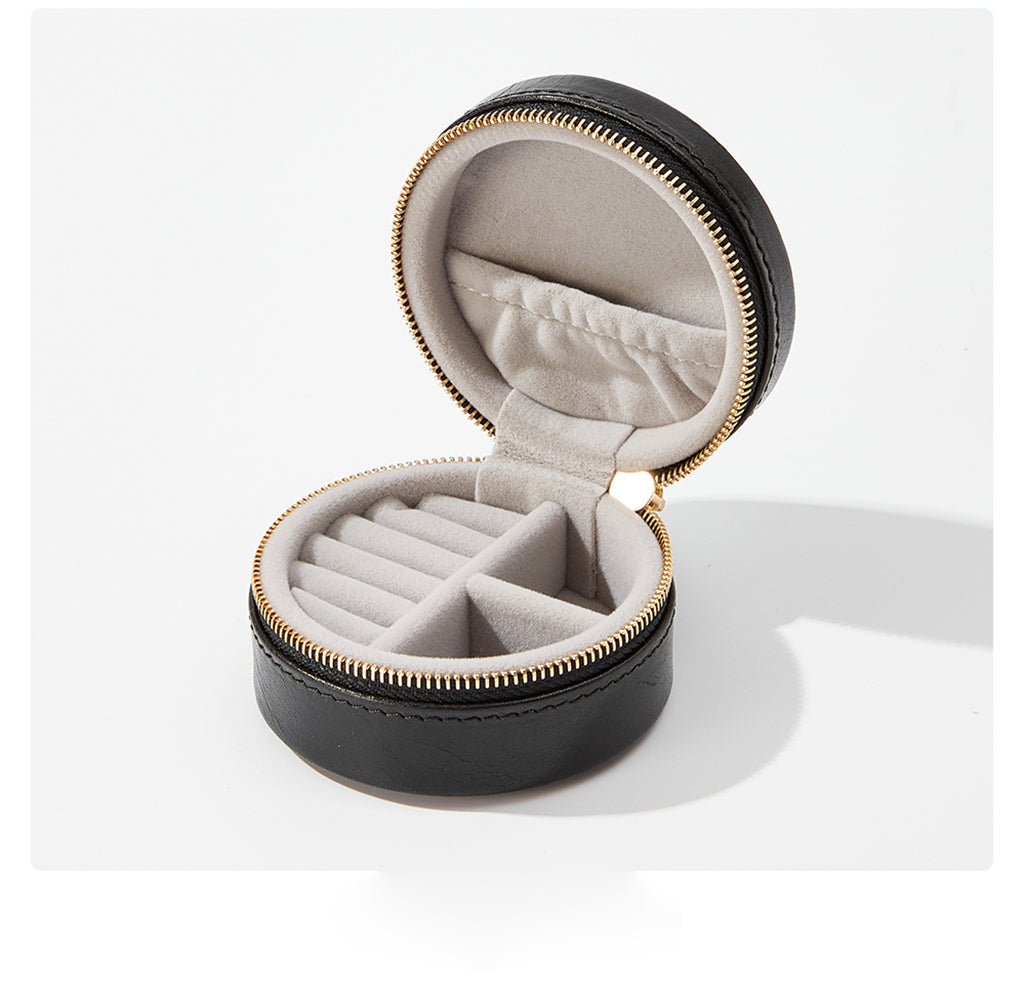 Luxury Handmade Leather Jewelry Storage Box, Large Capacity Organizer for Bracelets, Necklaces, and Accessories
